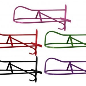 Western or English wall mount saddle rack with bridle hook