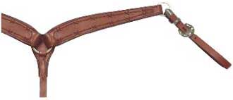 Barbed Wire Tooled Breast Collar by Billy Cook Saddlery