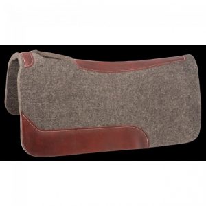 Wool Saddle Pad with Wear Leathers