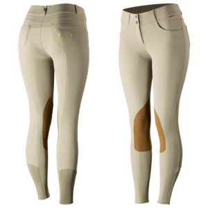 B Vertigo Kimberley Show Leather Knee Patch Breeches
