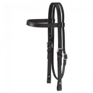 Western Leather Browband Draft Headstall