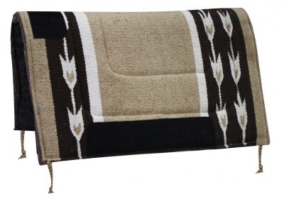 Woven Acrylic Top Western Saddle Pad