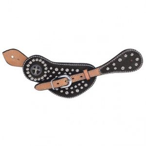 Desert Faith Cross Spur Strap w/ Inlay