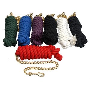 Cotton Lead Rope with Chain