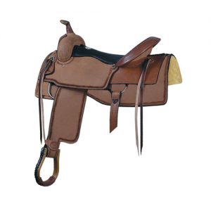 Billy Cook Down the Fence Cowhide Cutter Saddle